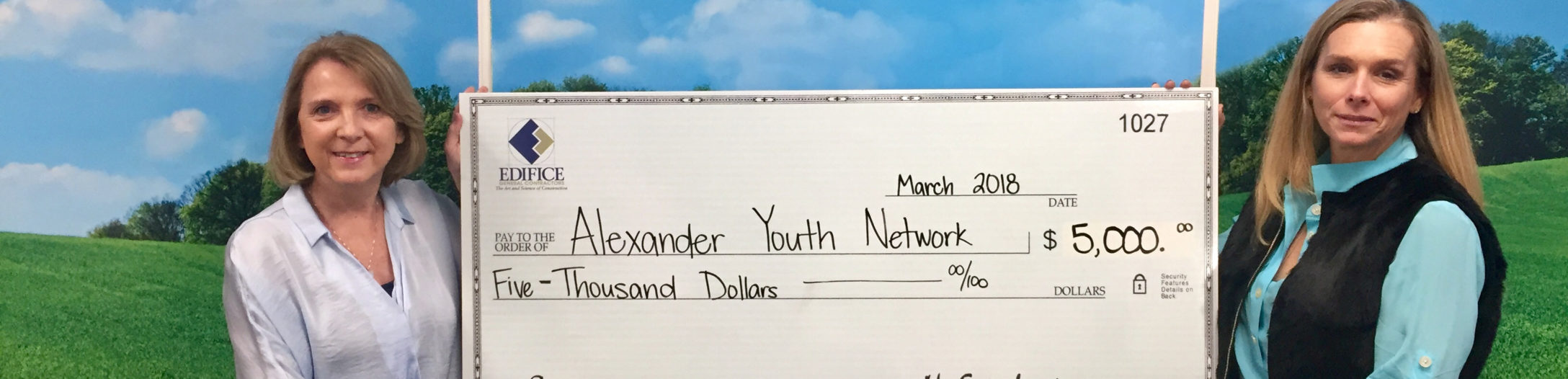 Edifice Serves as Visionary Sponsor for Alexander Youth Network